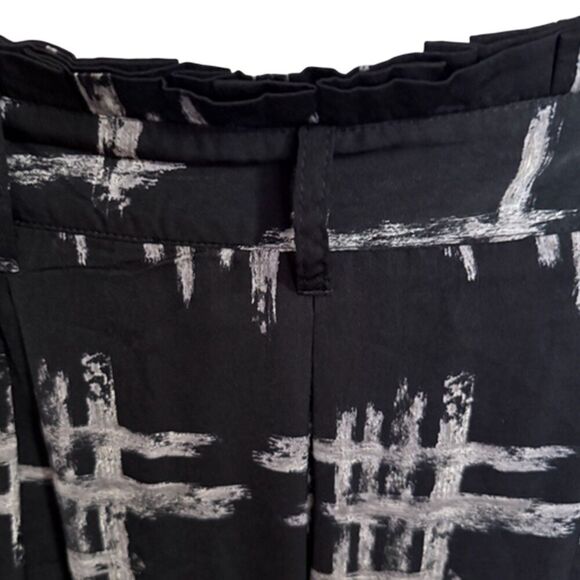 Whimsigoth 90s Black & Gray Pleated Maxi Skirt With a hashtag Print Size S - Picture 9 of 13